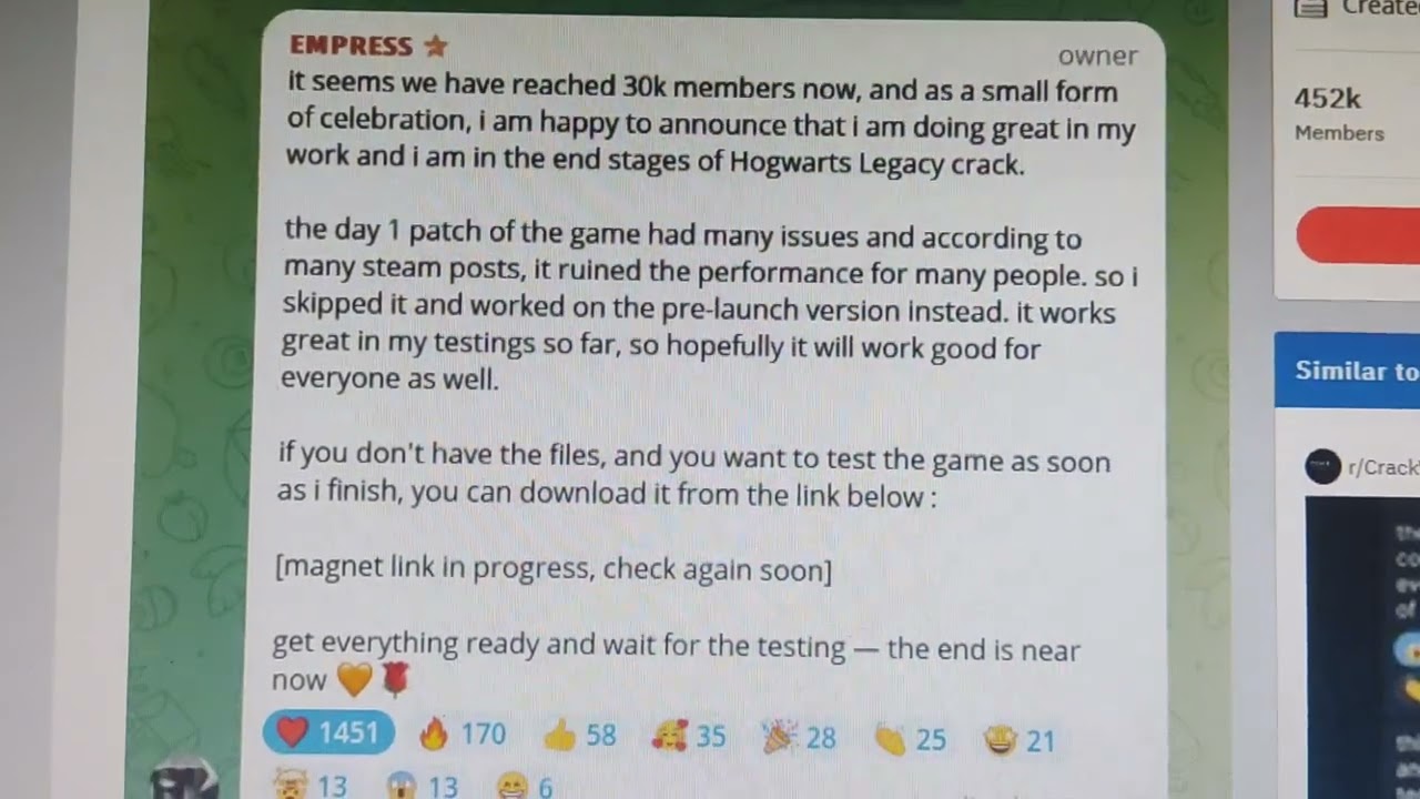Finally Empress Cracked Hogwarts Legacy