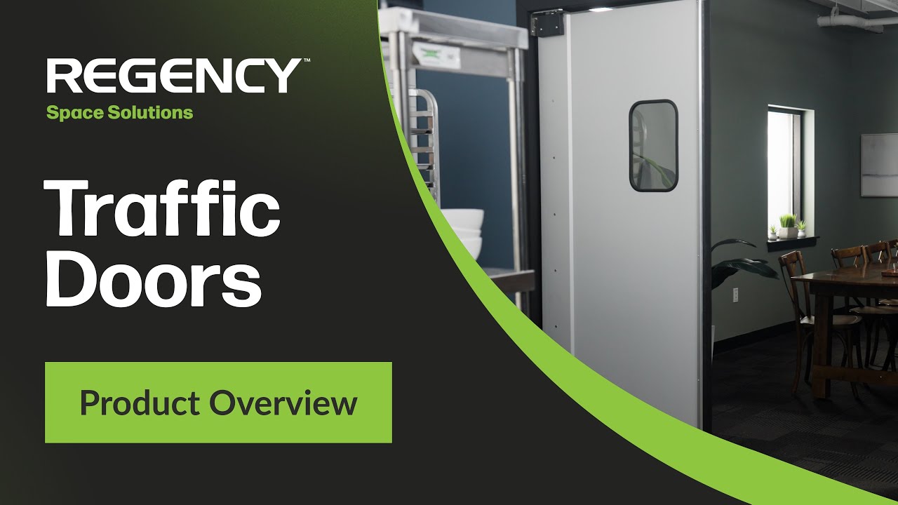 Преобразите рабочий процесс на кухне с помощью дверей Regency Traffic Doors.