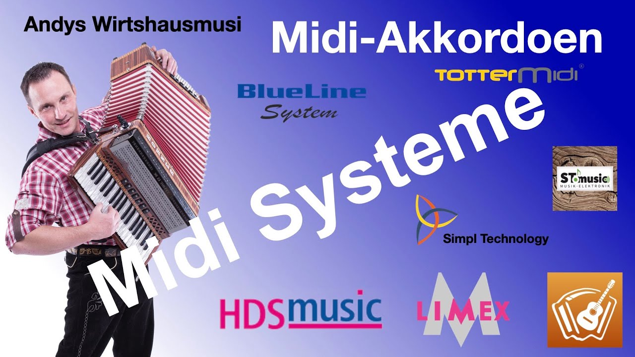Midi Akkordeon Midisysteme Simpl Wireless Music SE, Herzing Soundboard