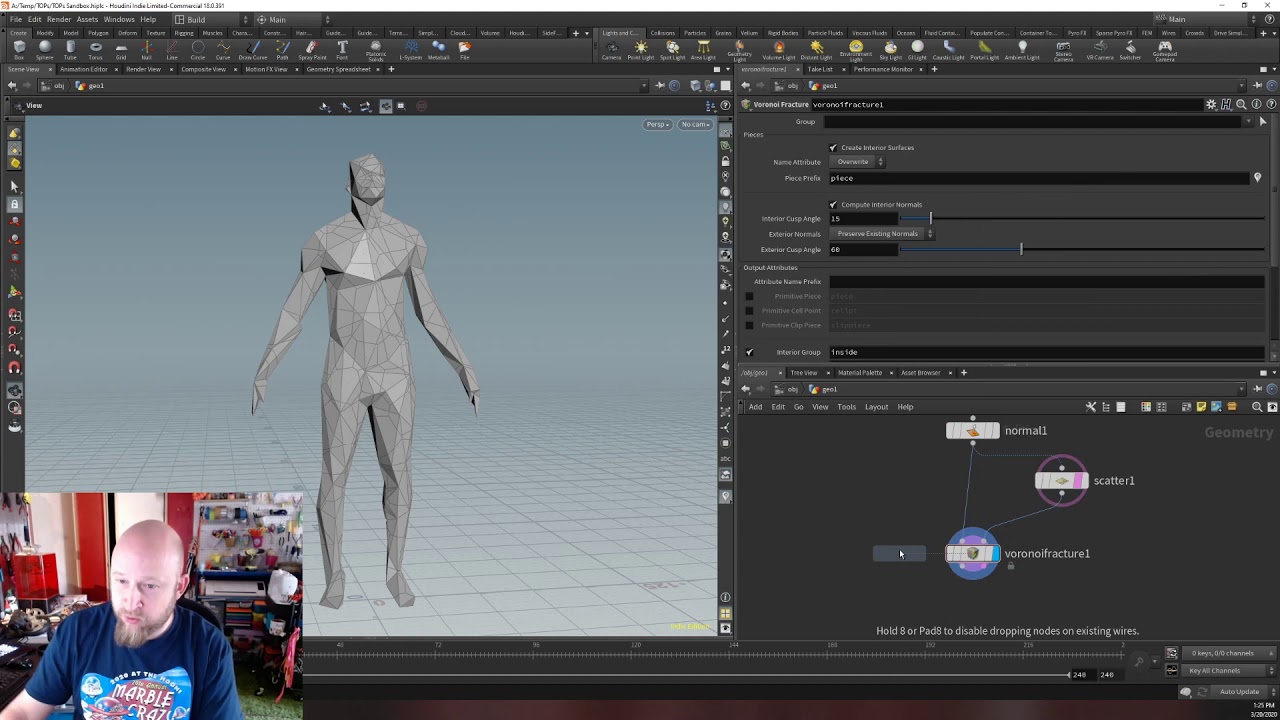 Automated model processing using Houdini's PDG
