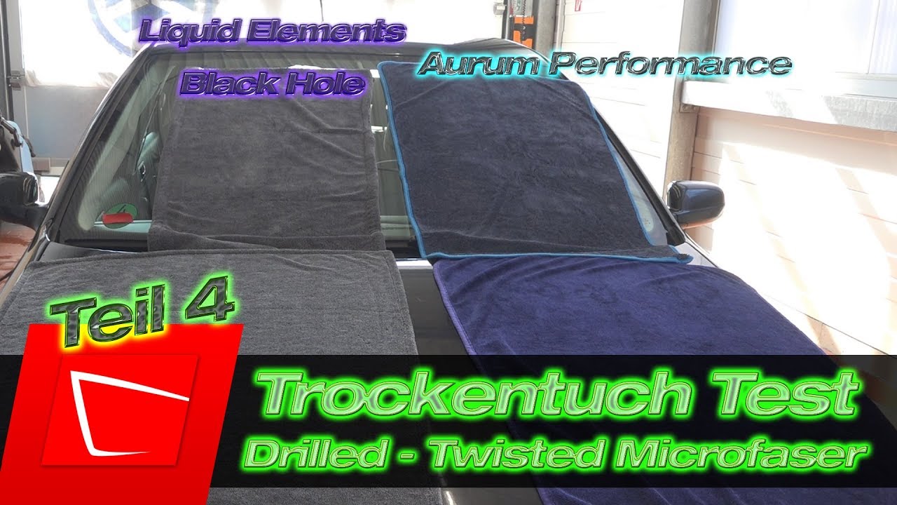 Trockentuch Vergleich - Liquid Elements Black Hole und Aurum Performance Trockentuch Test