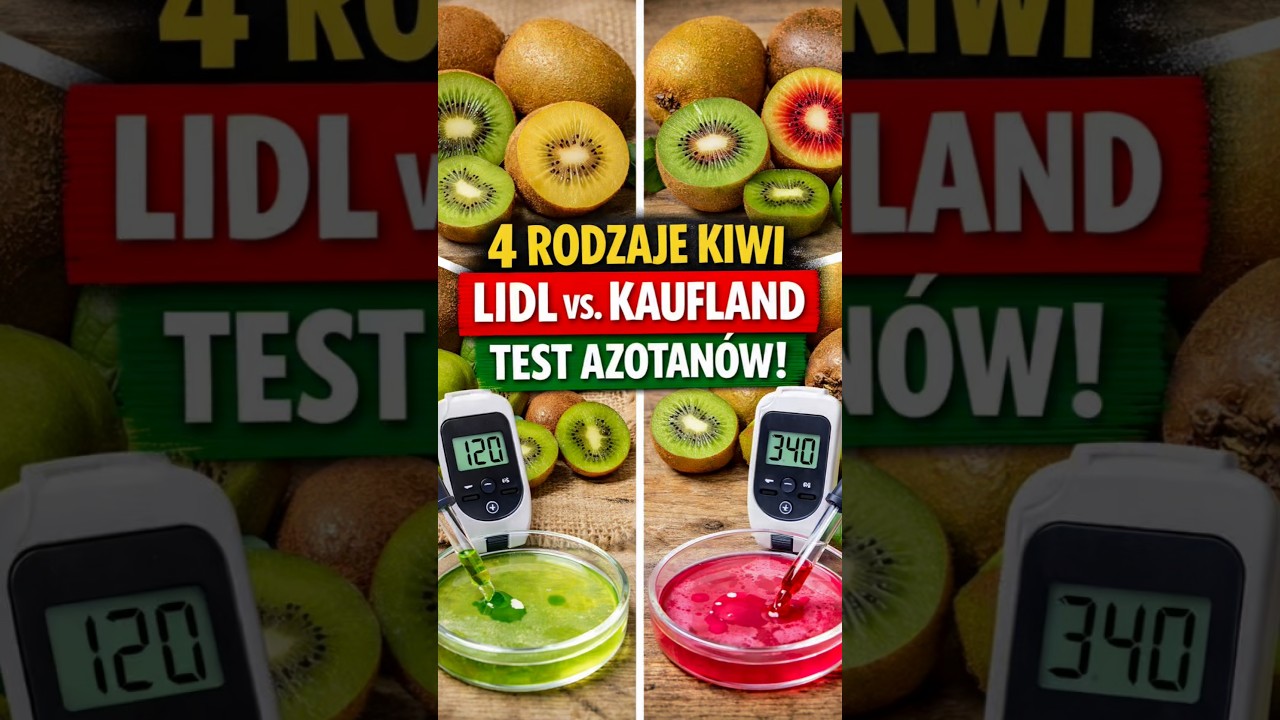 KT&Oacute;RE KIWI MA NAJWIĘCEJ AZOTAN&Oacute;W?! Lidl vs Kaufland 😳 #kiwi #test #jedzenie to nie laboratorium