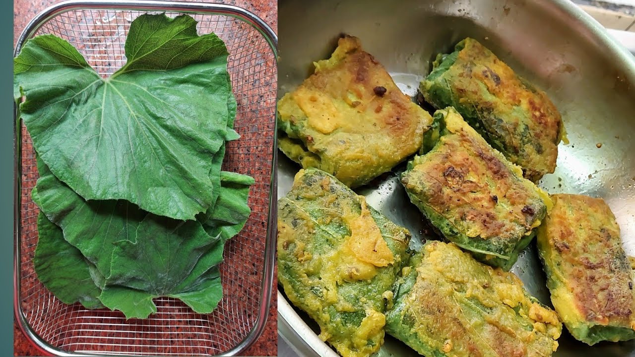 Stuffed bottle Gourd leaves 🍃 😋 pakoda Recipe | Traditional Recipe | Lauki leaves Pakora Recipe 