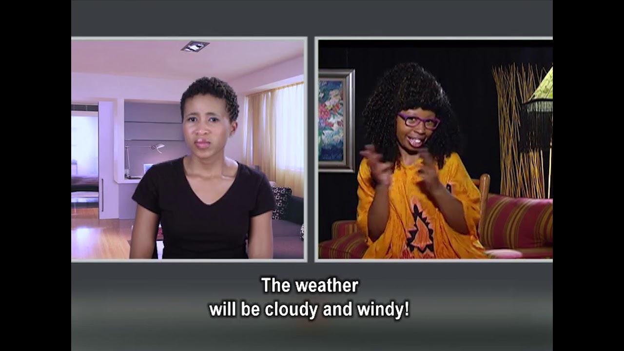 South African Sign Language Lessons - Weather