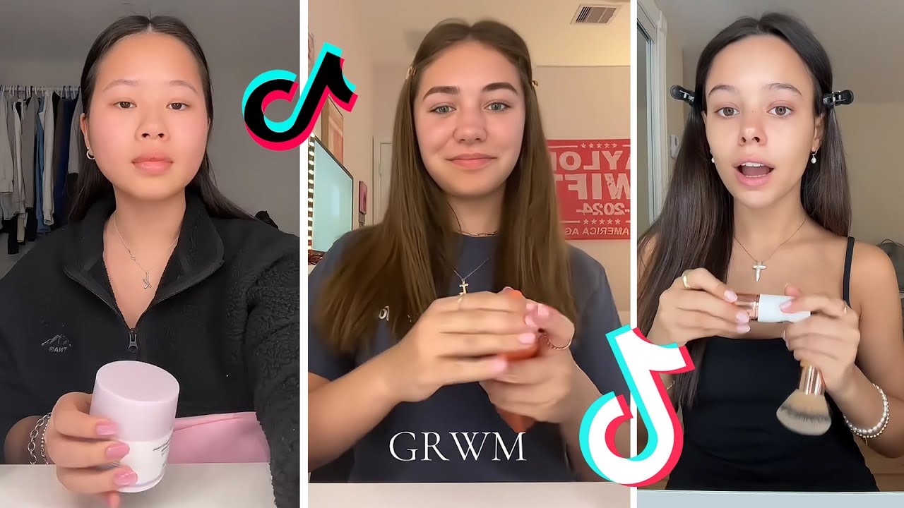Makeup Tutorial Tiktok Compilation - GRWM  ( Get Ready With Me ) ❤️(Skincare, Makeup, Outfits) 884🥰