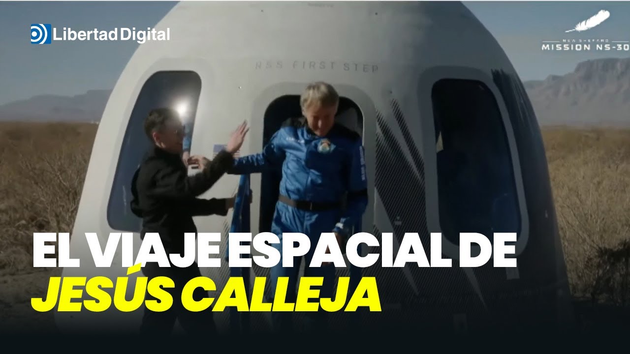 As&iacute; ha sido el viaje espacial de Jes&uacute;s Calleja