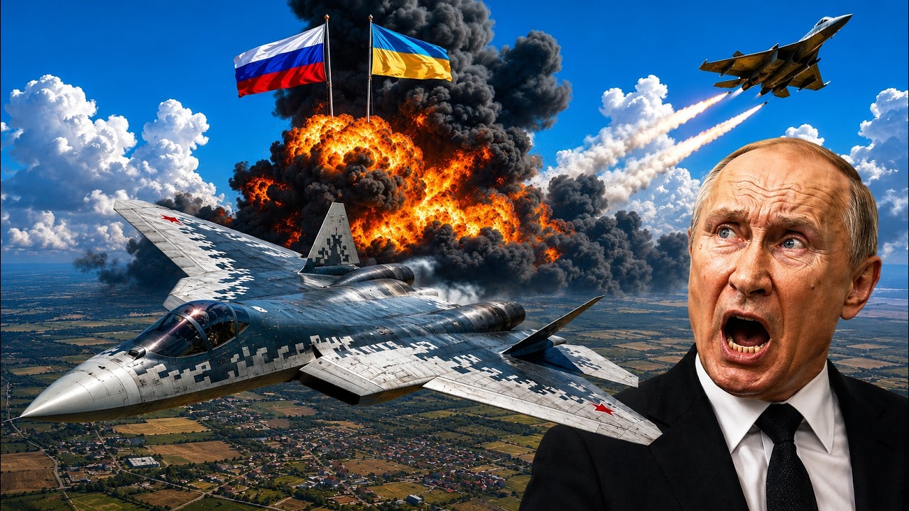 15 минут назад! Героический украинский пилот F-16 сбил истребитель Су-57...