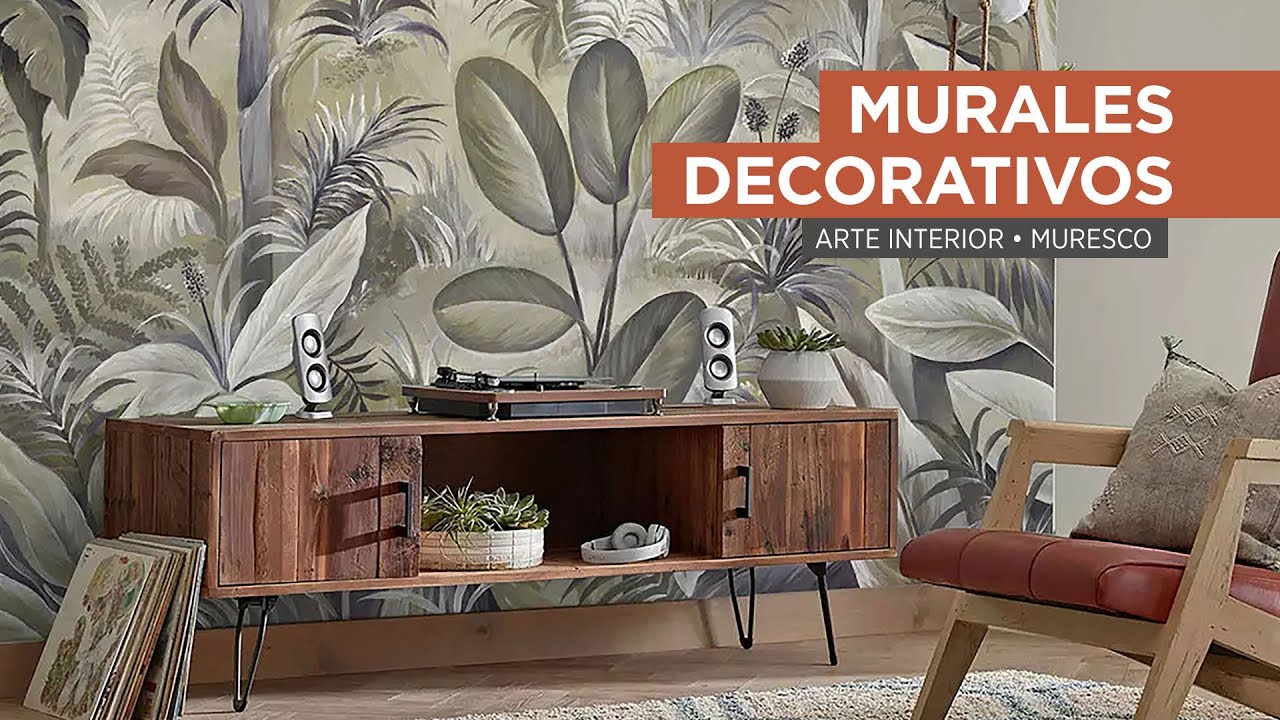 Decoración & Diseño. Murales empapelados Muresco. Revestimientos para decorar una pared.