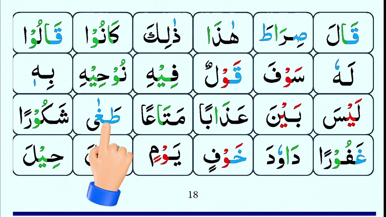 Madni Qaida lesson 18 | Page#18 | Teacher & Student | Arabic Alphabets | madani #qaida #lesson