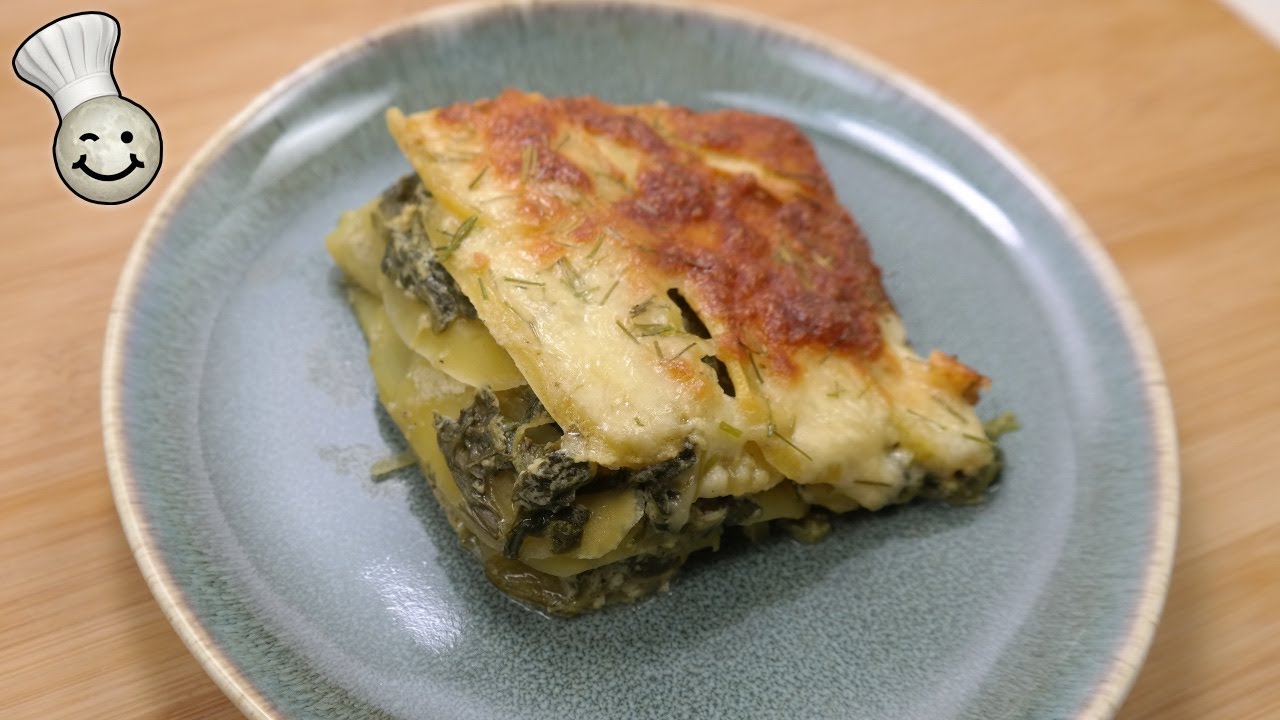 Spinach and Potato Gratin Recipe | Scalloped Potatoes with Spinach
