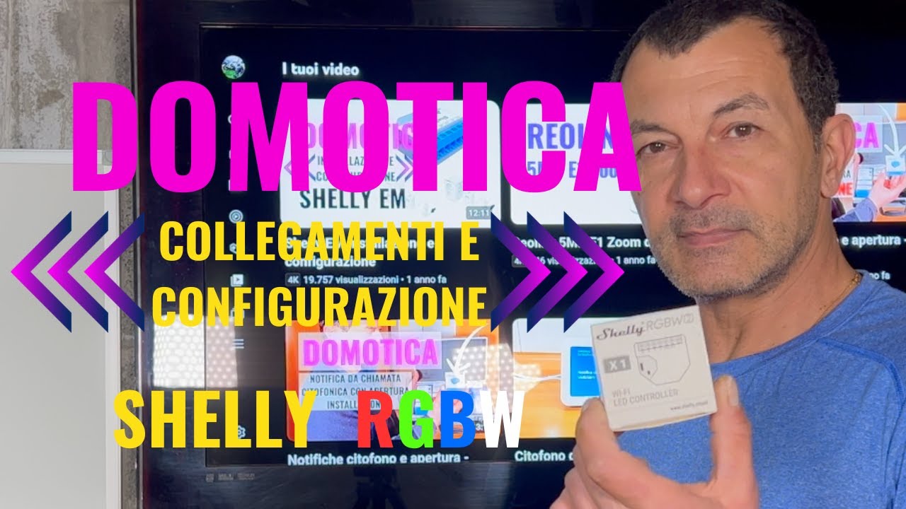 Shelly RGBW2 Collegamenti e configurazione