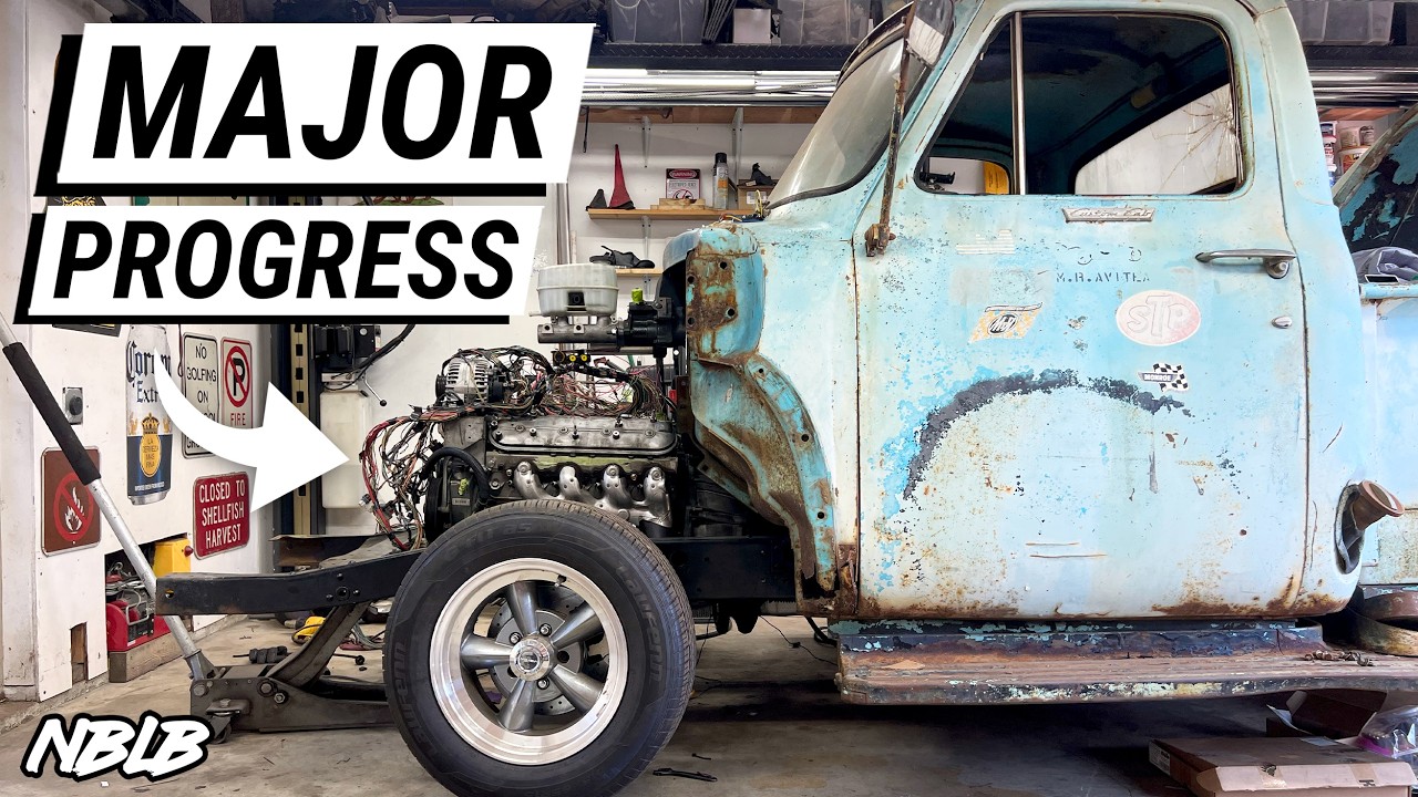 My 1955 Ford F100 Truck Gets Headers and a Custom Wiring Harness