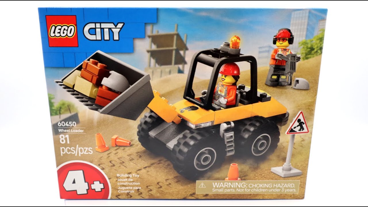 LEGO City 60450 Yellow Construction Wheel Loader LEGO Speed Build Review