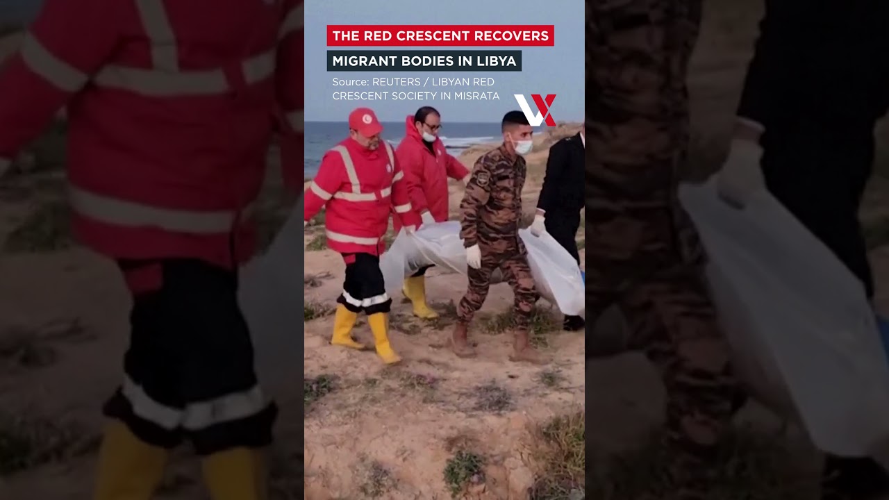 Libyan Red Crescent Recovers Suspected Migrant Bodies On Misrata Shore | VERTEX