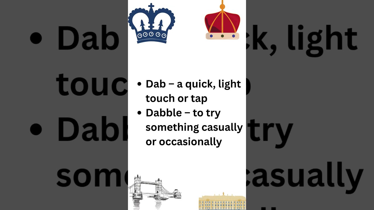 Dab, Dabble, Dace, Daft &ndash; 4 Delightful D Words to Level Up Your English #learnenglish, #englishwords