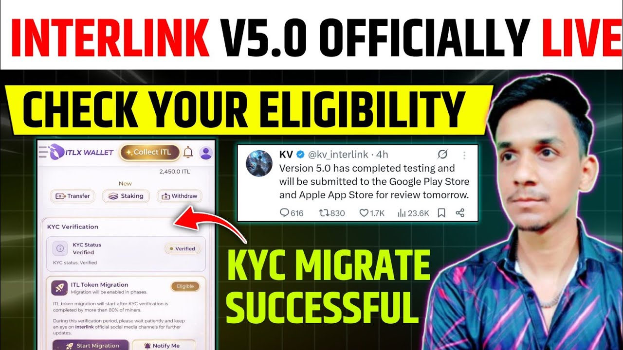 INTERLINK KYC MIGRATION UPDATE 🚀 INTERLINK NETWORK NEW UPDATE 📌INTERLINK VERIFIED ITLG WITHDRAWAL