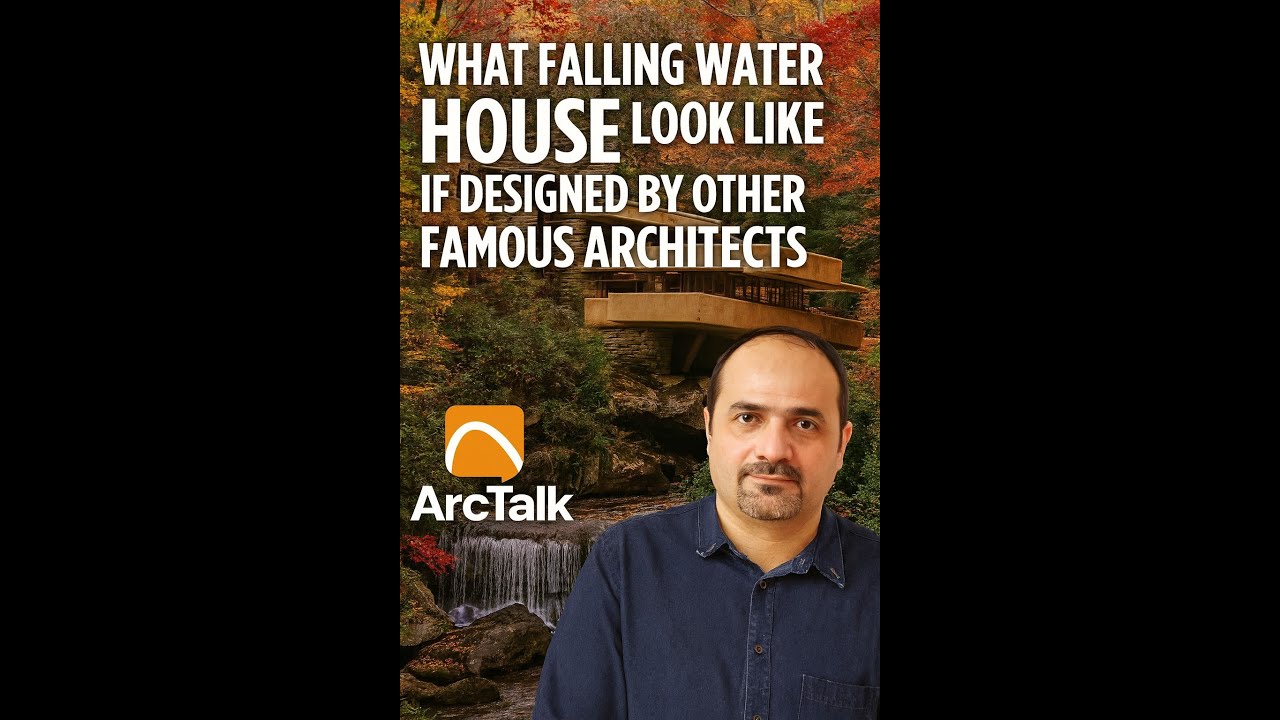 Fallingwater Reimagined: In the Style of Le Corbusier, Mies van der Rohe, Zaha Hadid & Frank Gehry