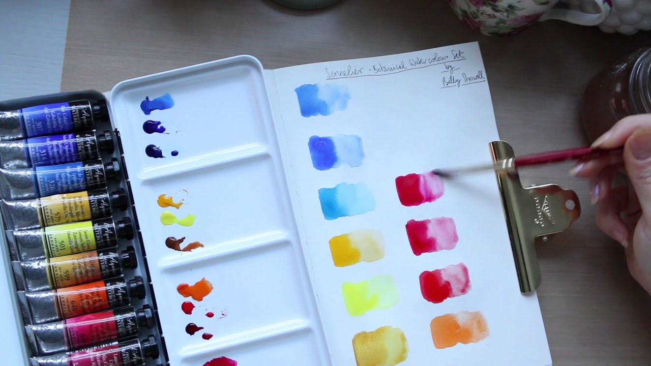 Sennelier Botanical Watercolour Set by Billy Showell | First Impressions + Swatches