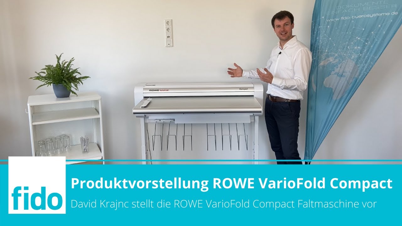 ROWE VarioFold Compact – Produktvorstellung Faltmaschine A0 / Offline + Online