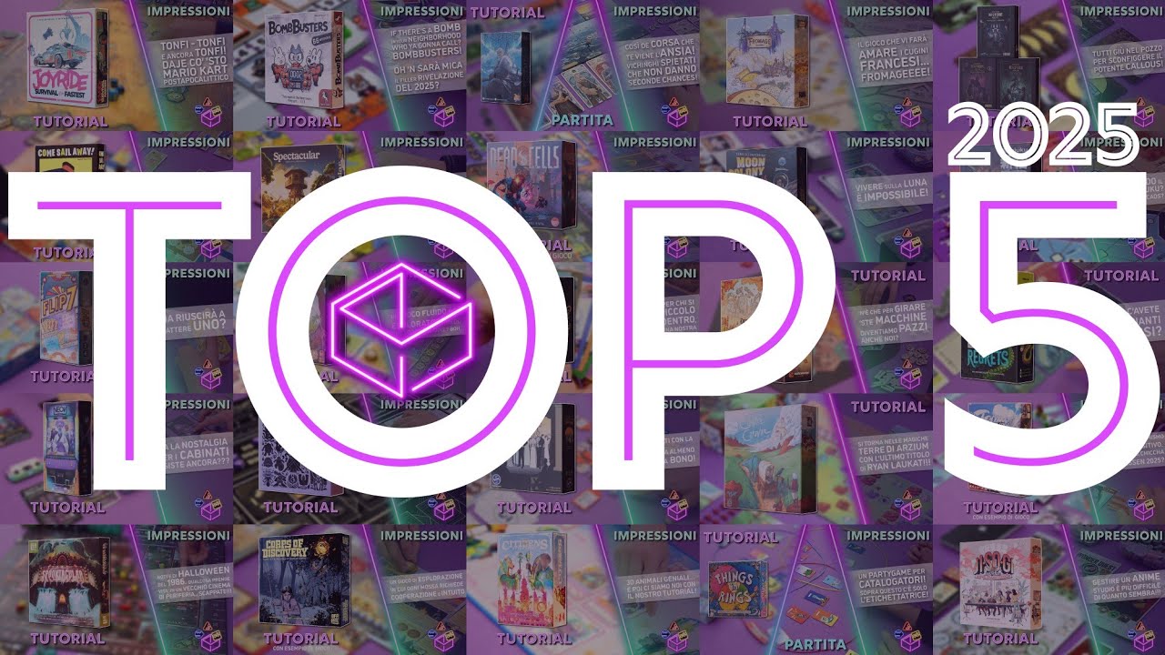 TOP5 // I migliori giochi da tavolo che abbiamo giocato nel 2025 by MURASAKI NIGHTS