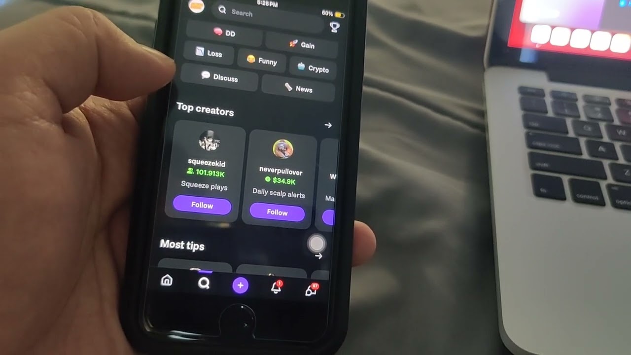 Short Positive Review of AfterHour App on Iphone.  Social Trading / Copy Trading app for Stocks