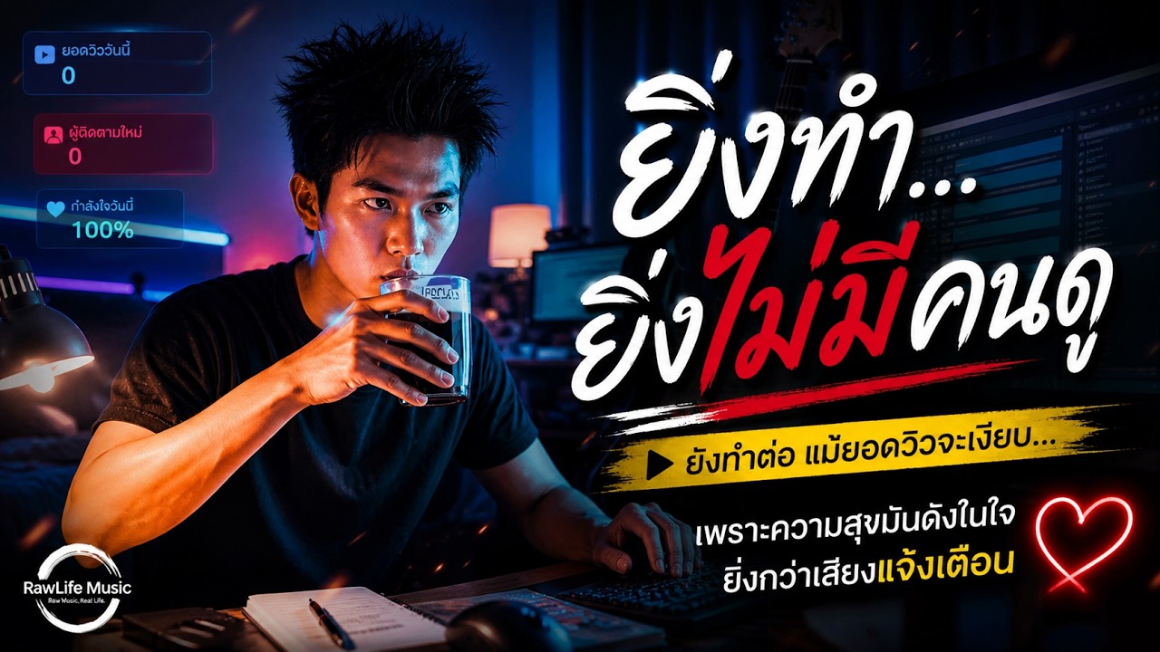 ยิ่งทำ…ยิ่งไม่มีคนดู (แต่โคตรมีความสุข) | Rock Dance ของคนทำเพลงด้วยใจ - Nat RawLife [ OFFICIAL MV ]
