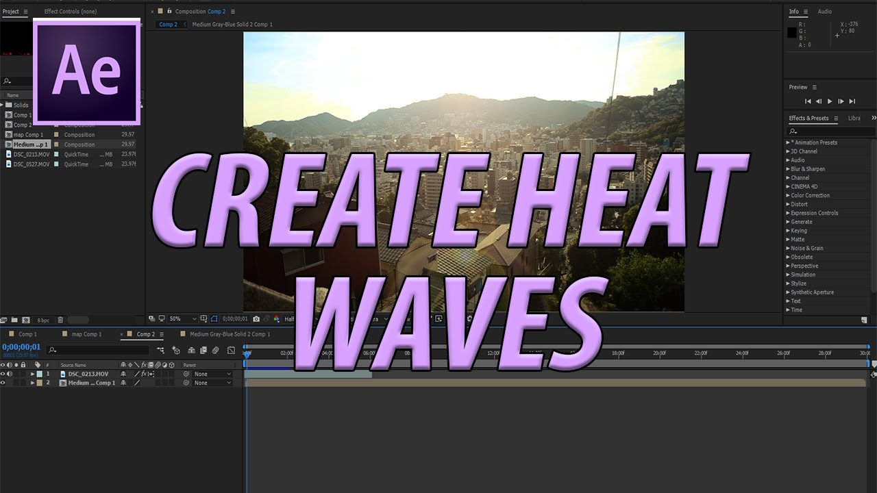 How to Create Heat Waves in Adobe After Effects CC (2017)