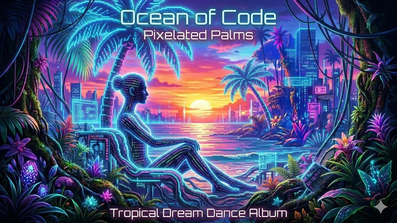 OCEAN OF CODE [04] 🌴 Pixelated Palms | Tropical Dream Dance (AI-Song)