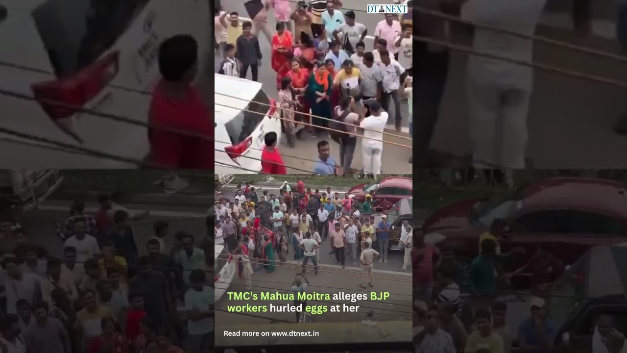 TMC's Mahua Moitra alleges BJP workers hurled eggs at her