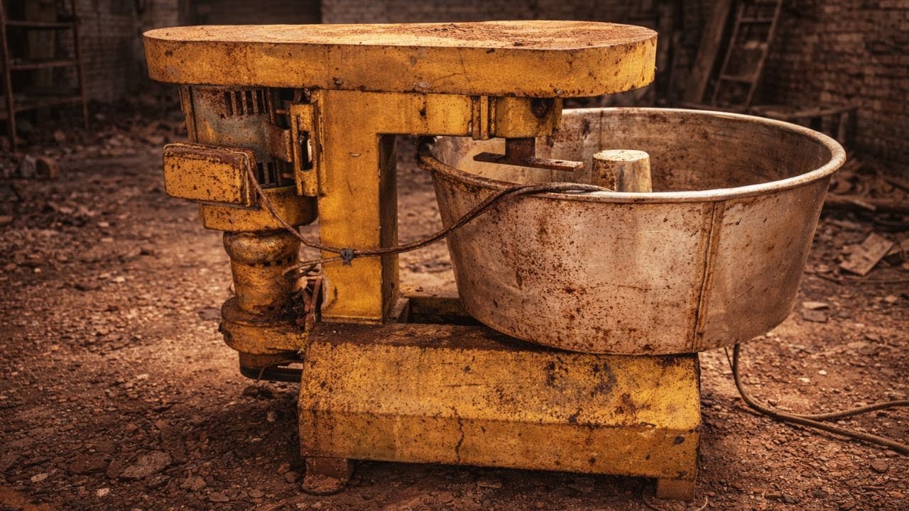 From Rusted Giant to Bakery Beast | Industrial Dough Mixer Restoration