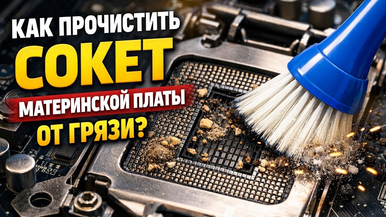 Как прочистить сокет материнской платы от грязи?