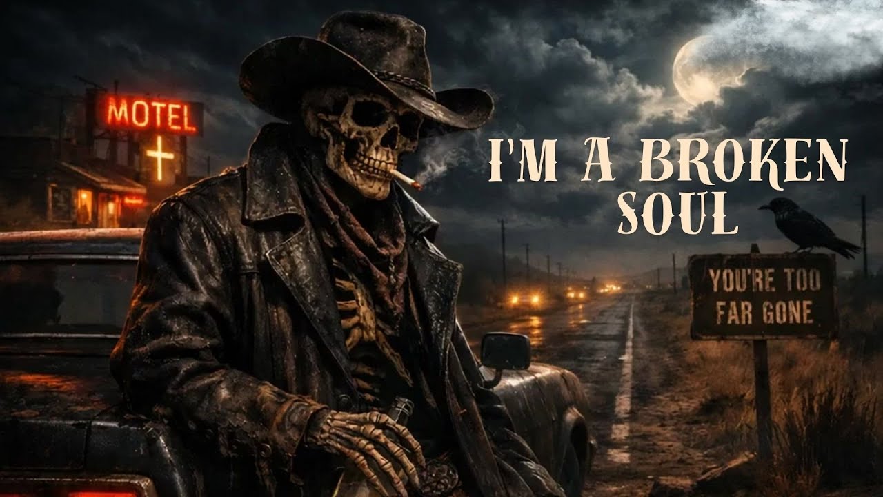 I’m a Broken Soul – Dark Country Ballad | Lonely Highway, Whiskey & Ghost Rider Vibes
