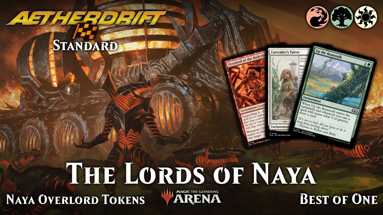 🔴🟢⚪ NAYA OVERLORD TOKENS | Aetherdrift Standard Magic the Gathering Arena Bo1