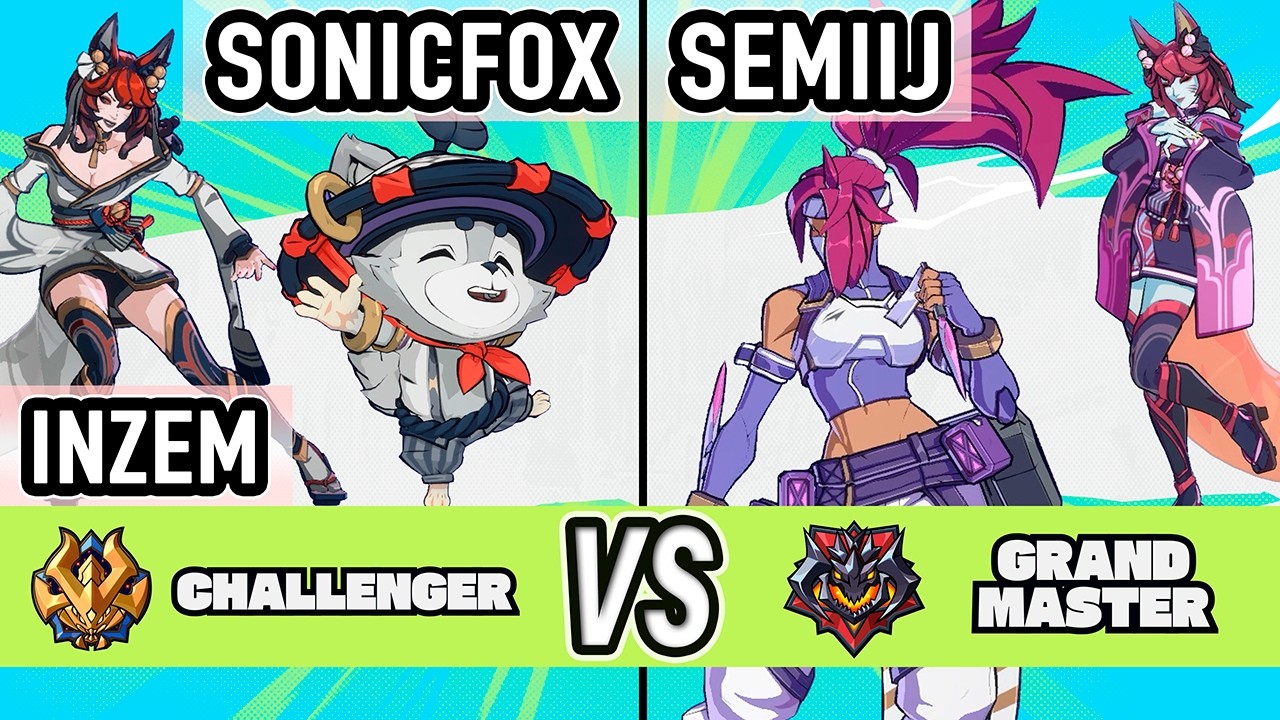 2XKO ▰ SonicFox + INZEM (Ahri / Teemo) vs Semiij (Akali / Ahri) ▰ High Level Gameplay