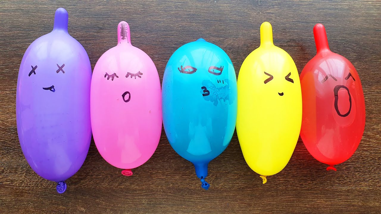 Slime Pufos cu Baloane Amuzante - Making Slime with Funny Balloons