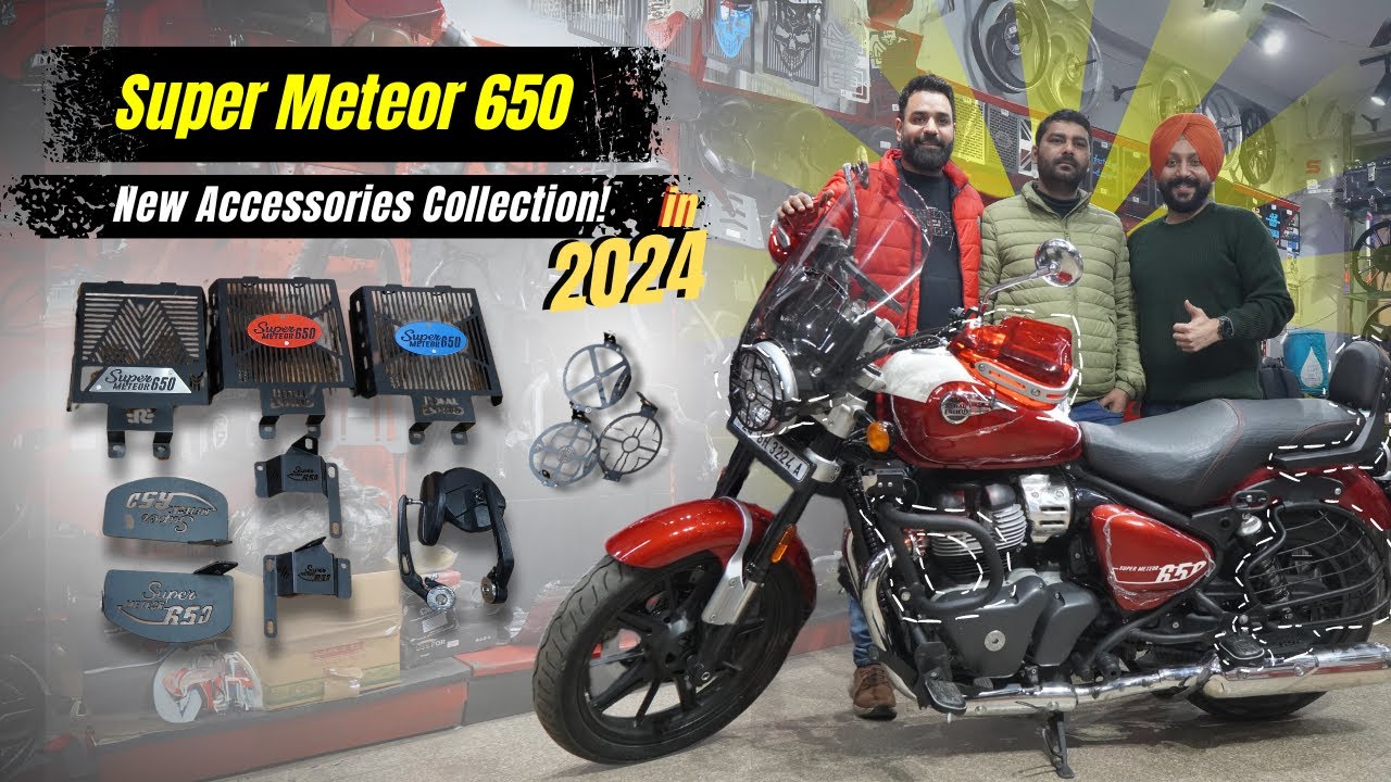 Super Meteor 650 All Accessories 🔥🤑 New Collections | Must Watch #supermeteor650 #sansclassicparts