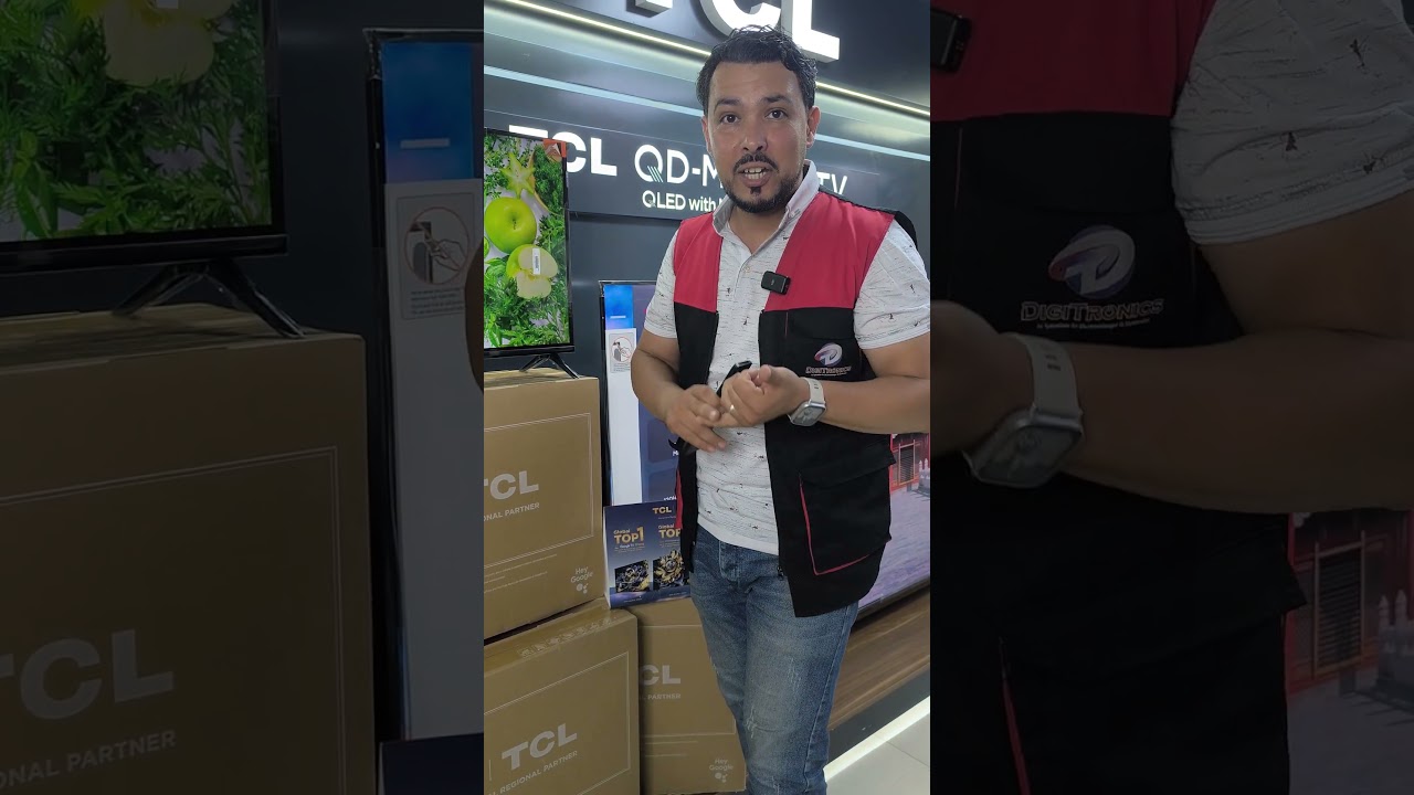 ✨TCL 32 Smart QLED Full HD Google Tv et Dolby Audio, 32S5K🔥  جودة QLED + Google TV، Netflix، YouTube