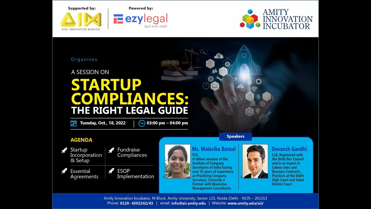 Startup Compliances - The Right Legal Guide