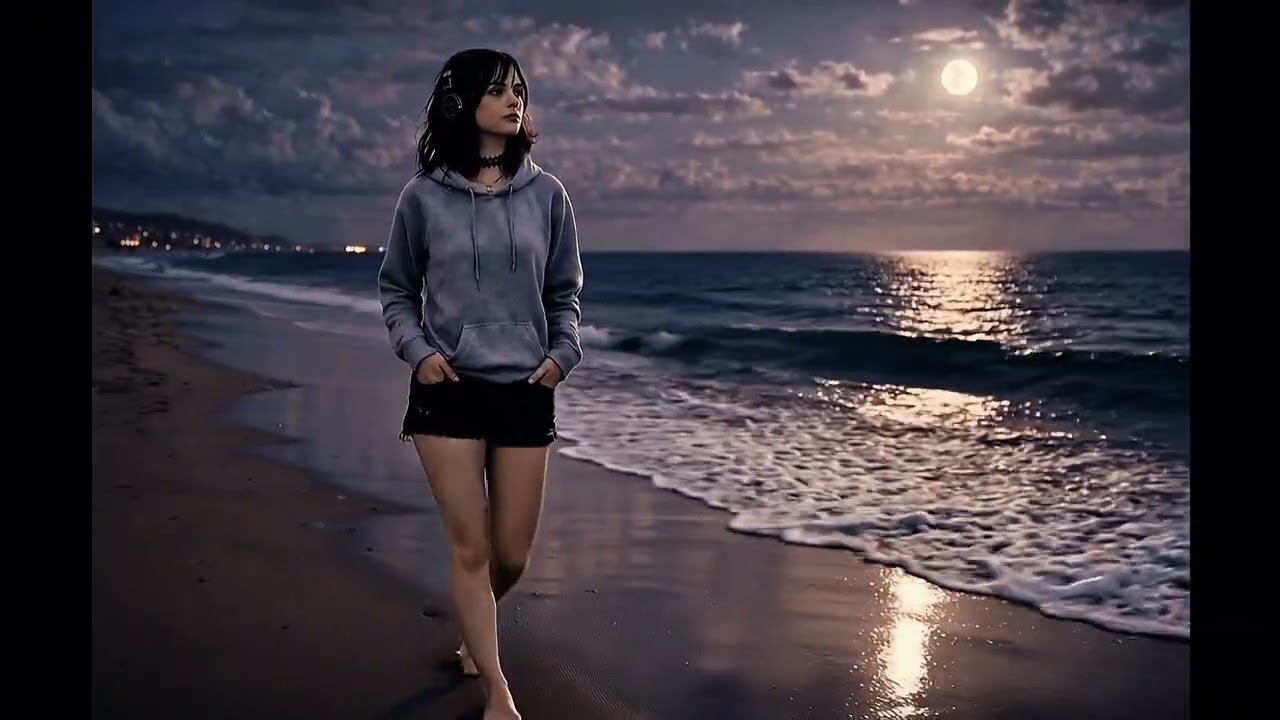 Walking the Beach at 2AM 🌙 Lofi for Late Night Thoughts