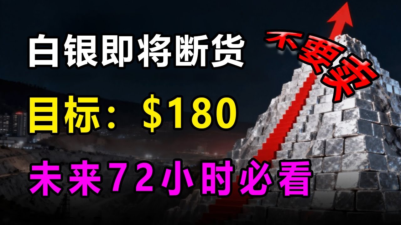 白银千万不要卖！2026年即将冲上180美元,这是散户最后的上车机会？未来72小时是决定的关键。#白银投资 #资源危机 #大宗商品 #美股 #通胀#白银期货 #实物白银 #贵金属