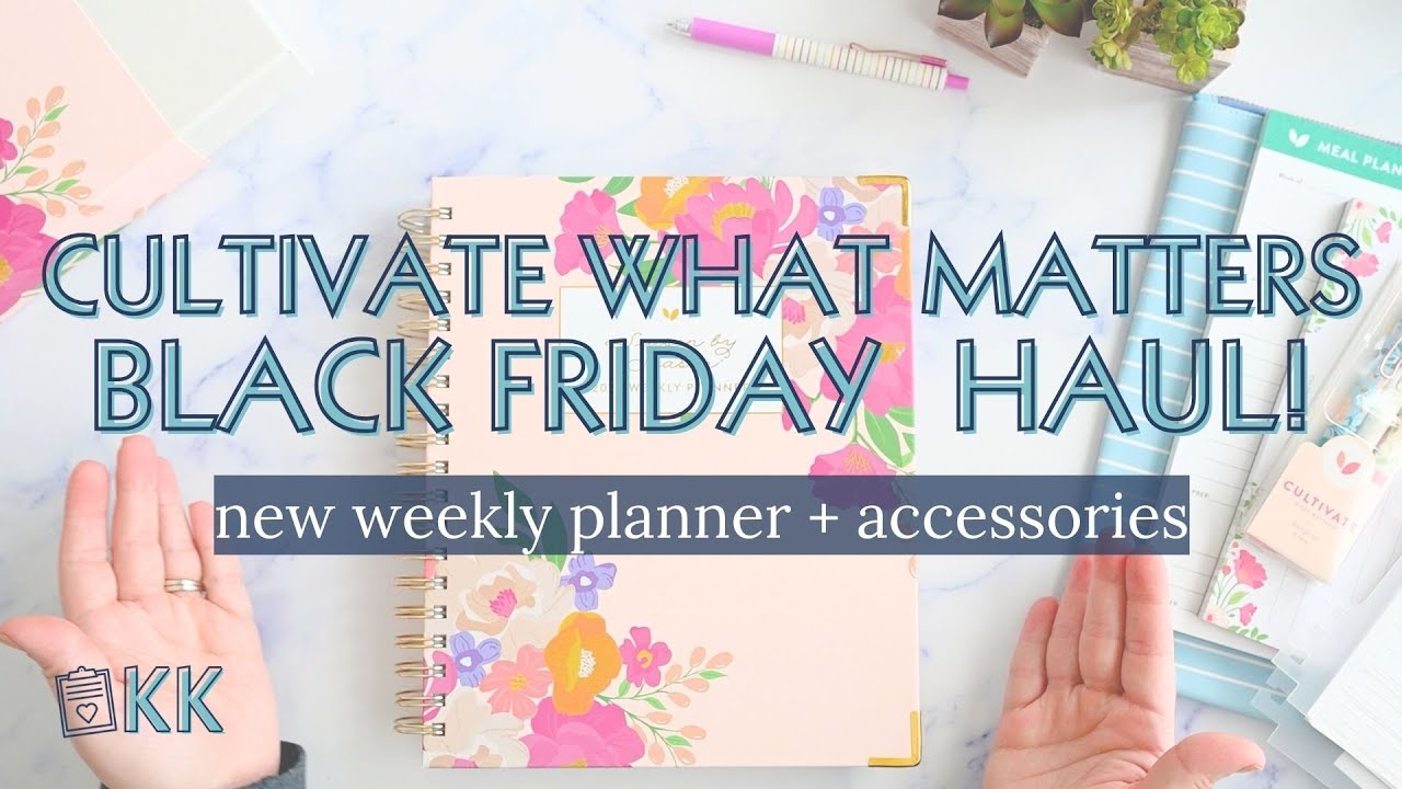 Cultivate What Matters Haul Goal Setting Supplies, 2024 Season by Season Weekly Planner, Accessories