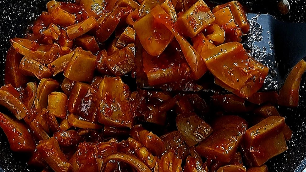 Masak Sambal Sotong Kembang Tak Liat Cukup Empuk Guna Sambal Nasi Lemak Jer