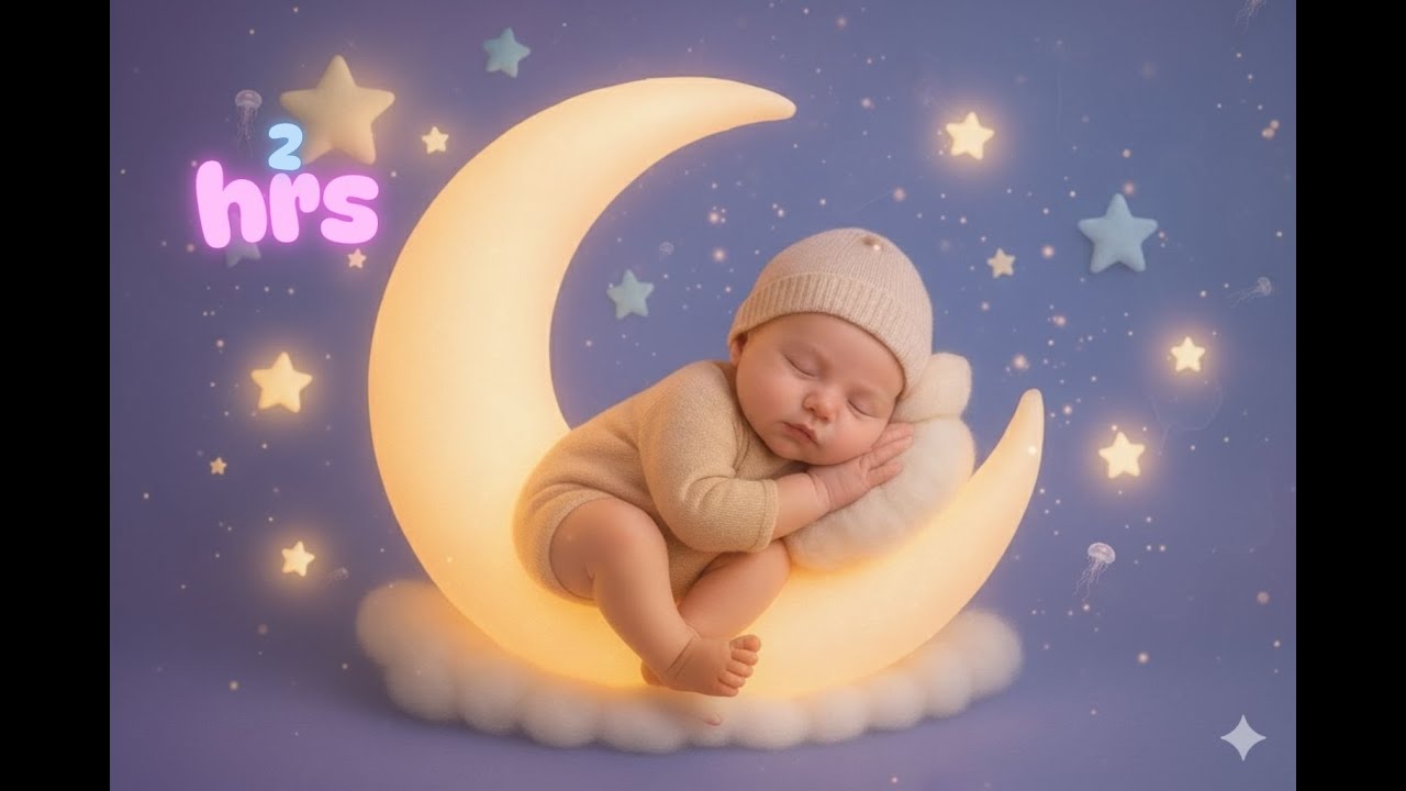 🌙 2 Hours Baby Sleep Music @DreamyBabyNights | Soothing Lullabies & Calming Sounds #017