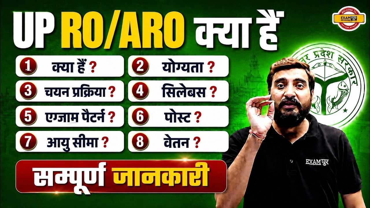 UP RO/ARO 2026 | COMPLETE INFORMATION | ELIGIBILITY, SYLLABUS, EXAM PATTERN & SELECTION PROCESS