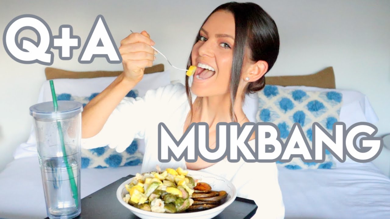 EATING PAST FULLNESS, HOW MANY CALORIES I EAT, INTERMITTENT FASTING & MORE | Q+A MUKBANG