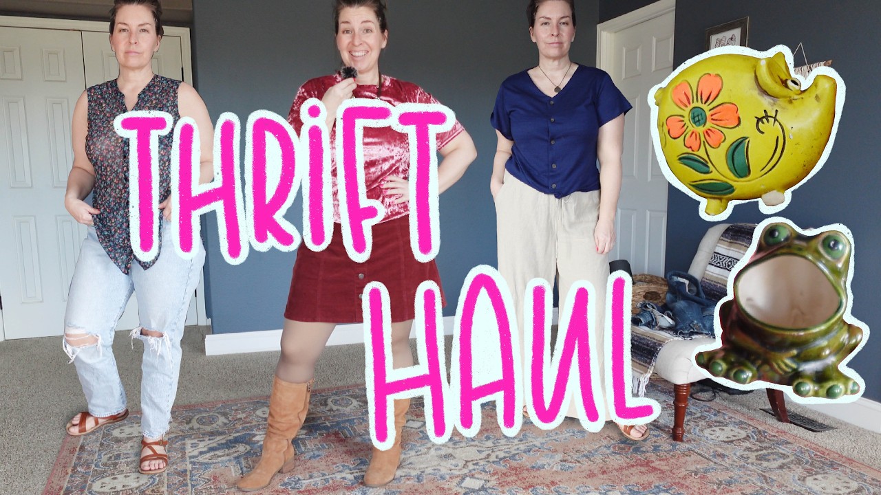 Thrift with Me & Try On Haul | Getting Started on Spring Wardrobe Thrifting