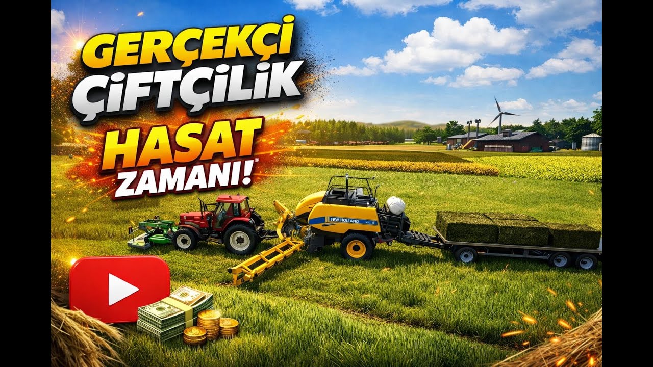 farming simulator 25 3 adet ekipmanlara balya toplama nasıl yapılır