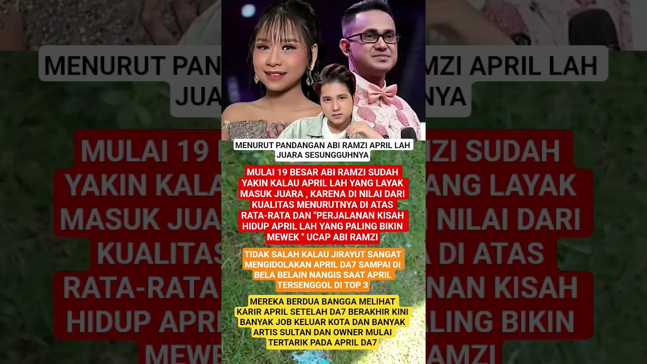 menurut pandangan Ramzi April lah yang juara sesungguhnya #indosiar#dangdut #news#beranda#shorts