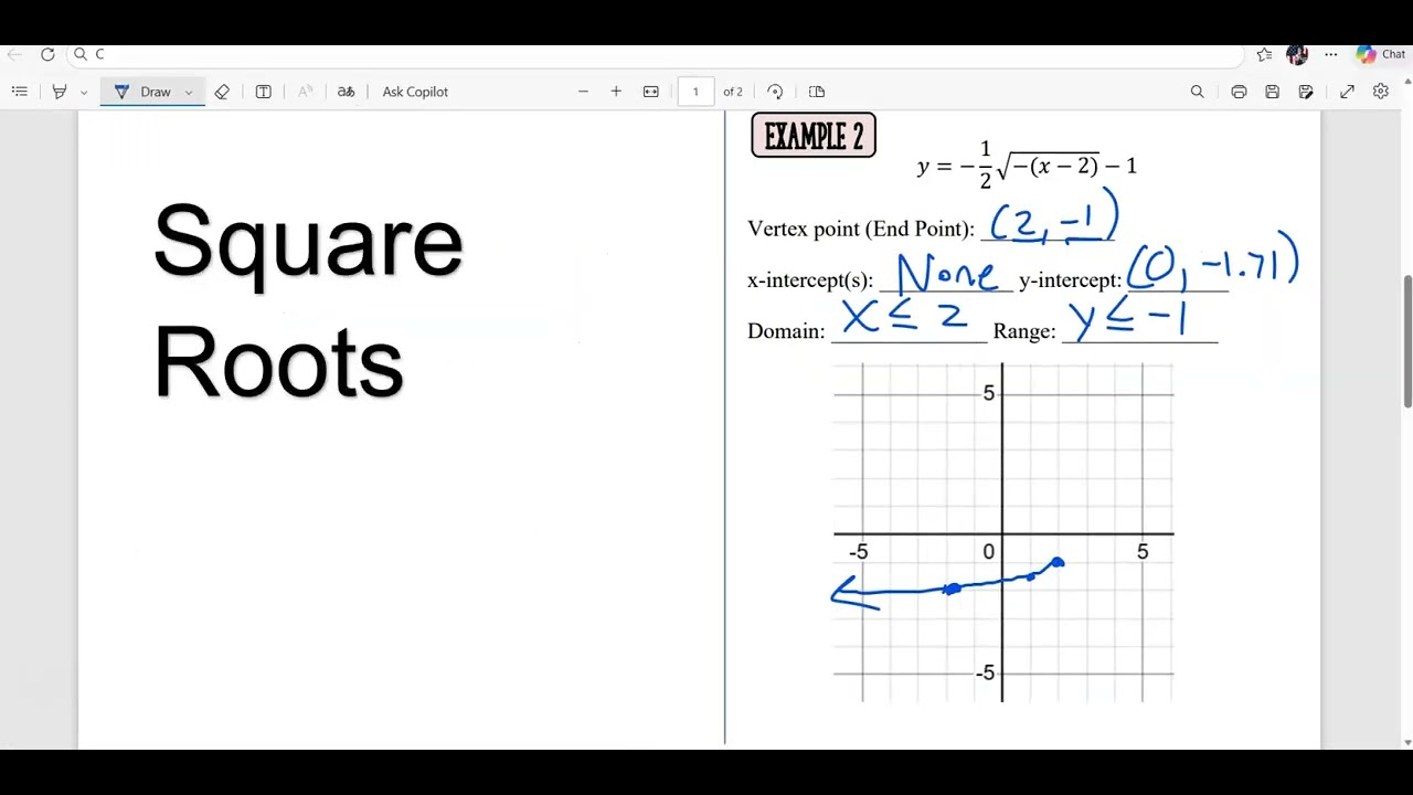 2/17/26 AR Notes Square Root Key Features #mrglee