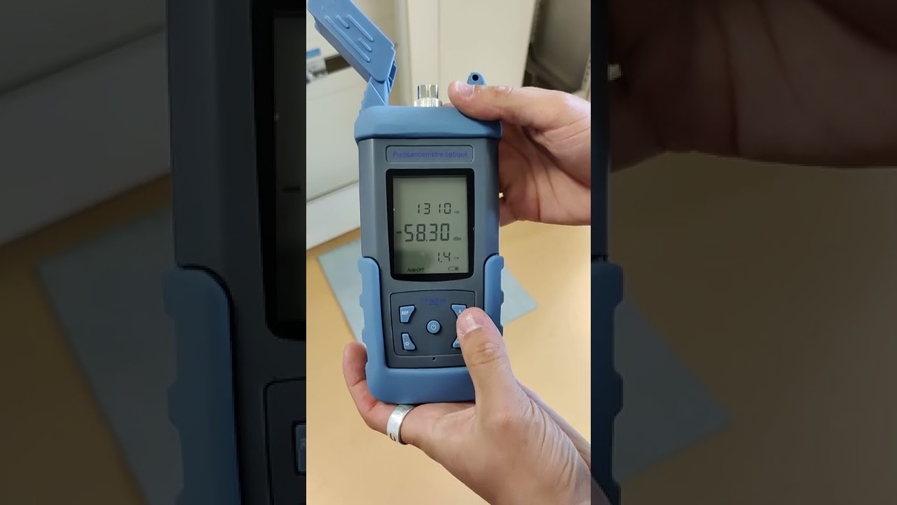 Réalisation de la mesure d'atténuation au photomètre